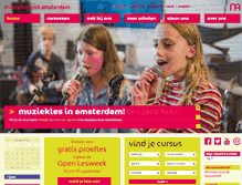 Tablet Screenshot of muziekschoolamsterdam.nl